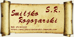 Smiljko Rogožarski vizit kartica